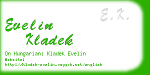 evelin kladek business card